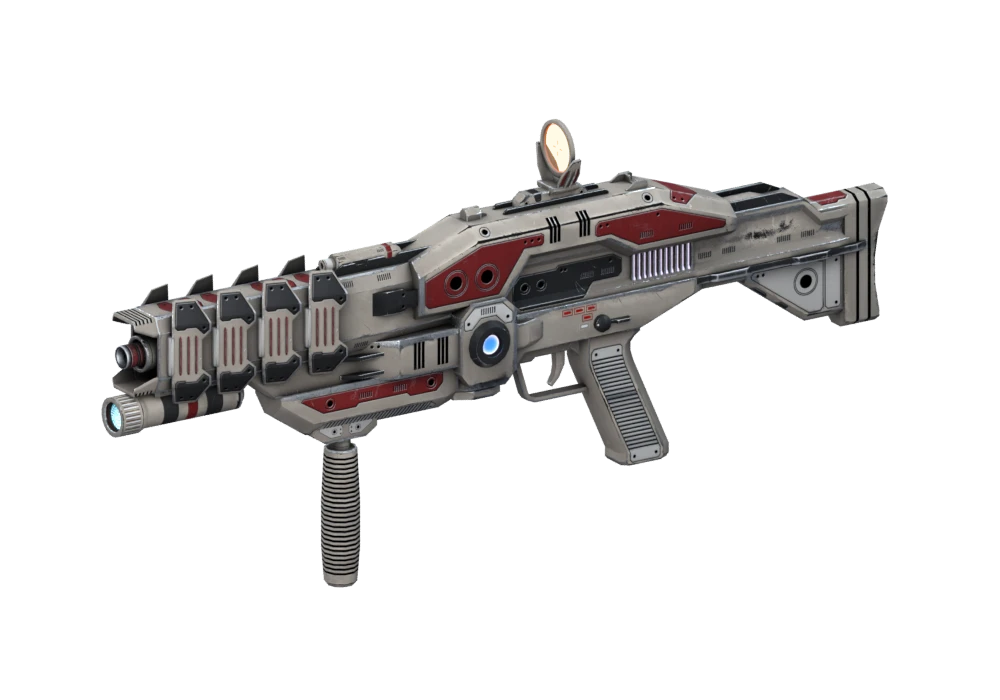 Laser weapon design.