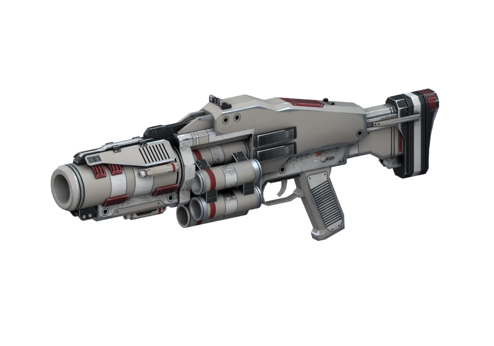 Rocket launcher weapon design.